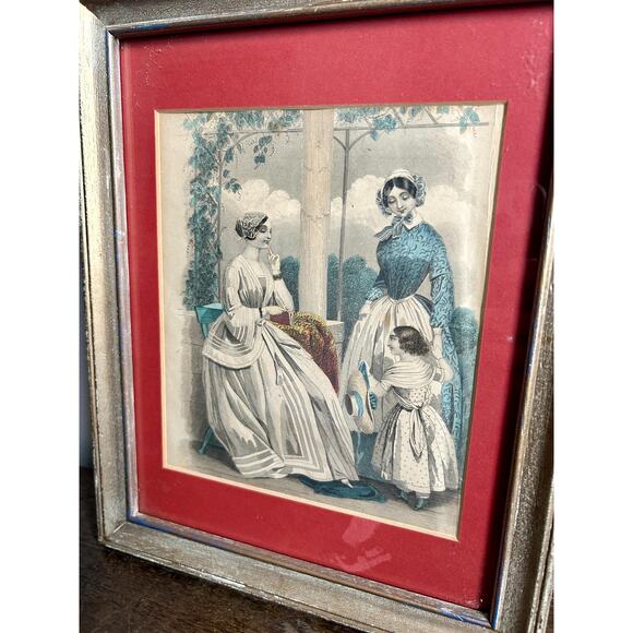 19th Century Framed Print, Matted and Framed | Cottagecore | Colonial - Picture 2 of 4